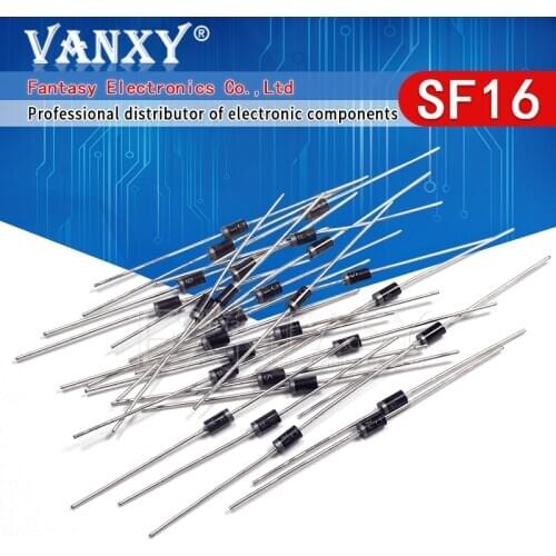 100pcs Rectifier Diode 1A 400V DO-41 SF16