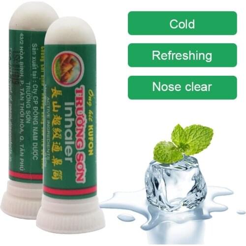 100% Vietnamese Balm Cooling Menthol Nose Inhaler Is Refreshing Relieves Itching And Headaches Nasal inhaler For Personal Care