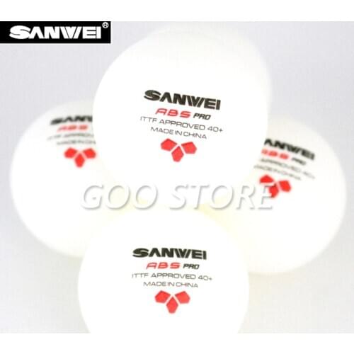 120 balls SANWEI Table Tennis Ball 3-star ABS 40+ PRO seamed New material plastic poly ITTF Approved ping pong tenis de mesa