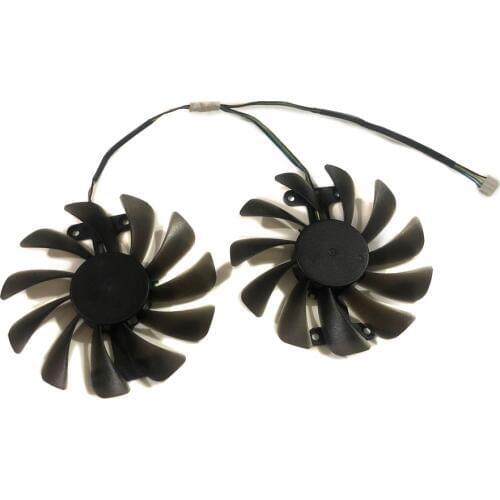 2pcs/set GAA8S2U GFM10012H12SPA 95mm DC 12V GPU Cooler Fan For ZOTAC GTX1070 GTX1080 AMP ED 8GB Cooling