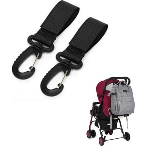 2pcs Wheelchair Stroller Pram Carriage Bag Hanger Hook Baby Strollers Shopping Bag Clip Stroller Accessories Stroller Hooks