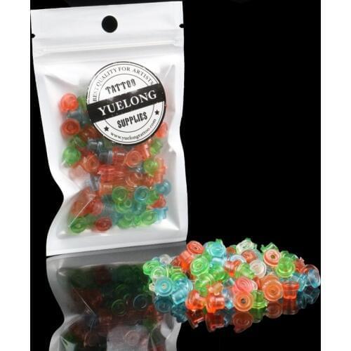200pcs Colorful Tattoo Machine Nipple Needle Bar Rubber Nipples Grommet Free Shipping TA-426A