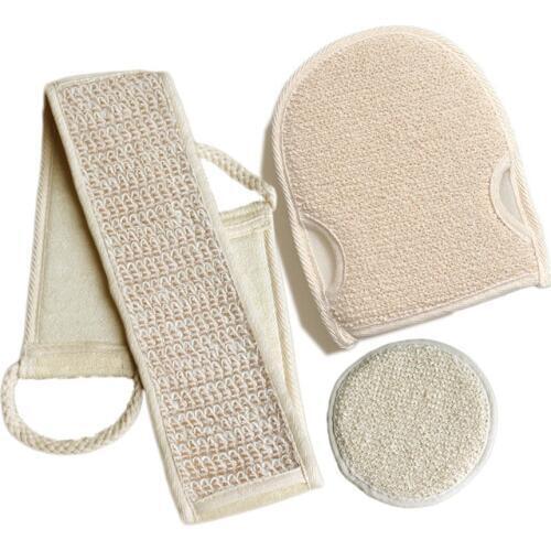 3pcs Body Towel Rubbing Bath Shower Brush Exfoliating Back Scrubber Gloves Skin Health Cleaning Tool Care Bathroom Supplies