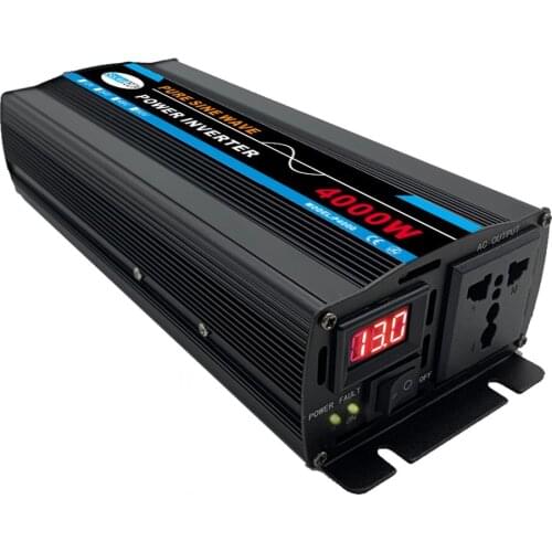 4000W Pure Sine Wave Power Inverter For Solar System/Solar Panel/Home/Outdoor/RV/Camping Wave Power Inverter