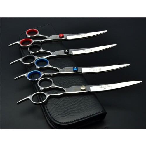 6inch Purple Dragon Scissors For Dog Grooming Pets Hairdressing Scissors Clippers for Mascotas UP Curved Cutting Shears Z4001