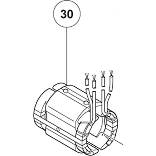 AC220V-240V 340906D 340906E 340906F Stator Field for Hitachi DC20VD D13VL