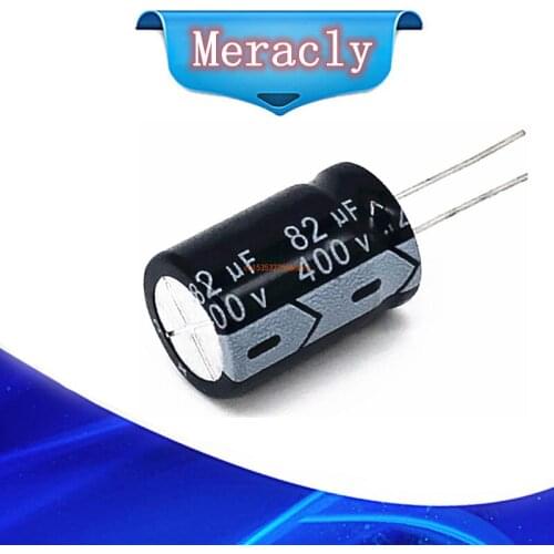 2pcs/lot 400V 82UF high frequency low impedance 400V82UF aluminum electrolytic capacitor size 18*25 20