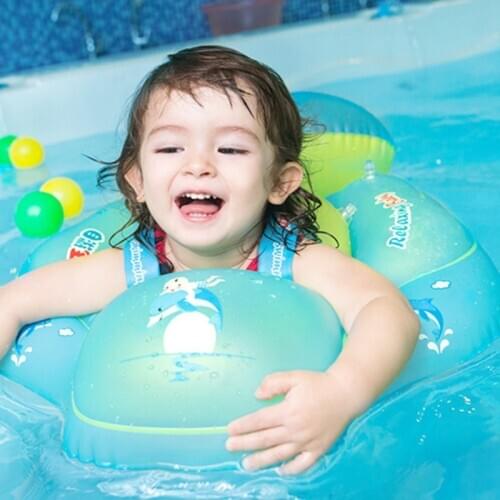 Baby Swimtrainer Inflatable Circle Float Infant Swimming Circle Floating Swim Pool Accessories Inflatable Double Raft Ring Toy