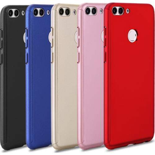 For Huawei P Smart Plus 2019 Tempered Glass+360 Full Back Cover Case For Huawei Honor 9 Lite P9 Lite Back Case With Film