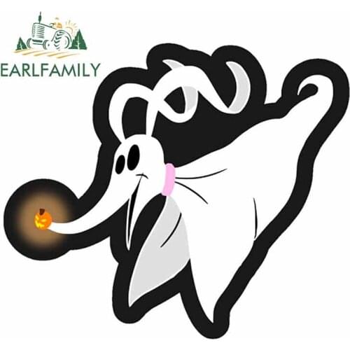 EARLFAMILY 13cm x 11.1cm for The Ghost Dog DIY Motorcycle Car Stickers JDM Accessories Waterproof 3D DIY Occlusion Scratch Decal