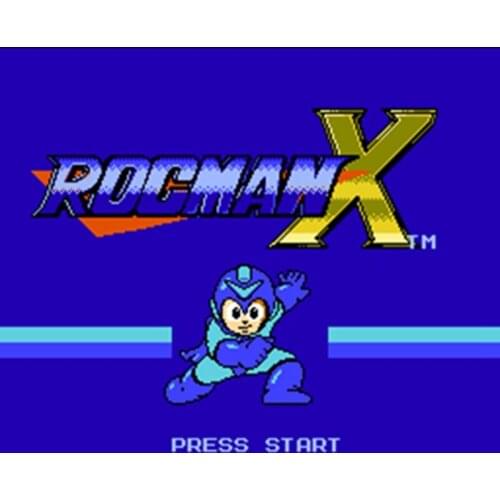 Hot Promotion Rockman X 60 Pins English Version Game Cartridge for 8 Bit 60pin Game Console