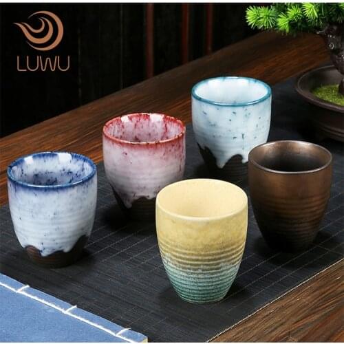 LUWU Big Capacity Ceramic Teacup Porcelain Tea Cup Coffee Cup Soup cups Drinkware 200ml