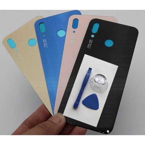 For Huawei P20 Lite Original Mobile Phone Glass Back Battery Cover Housing Rear Door For Huawei P20 Lite Cases + Tools