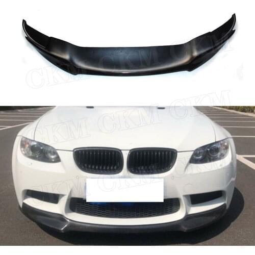 Carbon Fiber Front Bumper Lip Spoiler for BMW 3 Series E90 E92 E93 M3 2009 - 2012 V Style FRP Head Chin Shovel