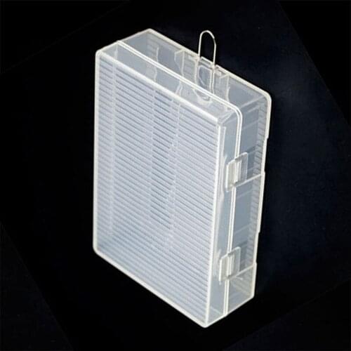 Plastic 26650 Battery Box Holder Case With Hook Holder Transparent Lithium Battery Storage Box For 4 X 26650 Batteries