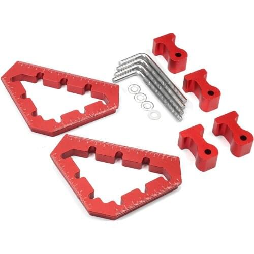 Woodworking 45 and 90 Degree Right Angle Clamps Aluminum Alloy Positioning Clamping Square Corner Clamp Carpenter Square Ruler