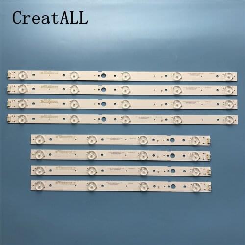 LED backlight strip 4/5 lamp for LG 43"TV CRH-A4330300104L6CNRev1.0 CRH-A4330300105R6CNRev1.0 LED 43UG620V 43UJ620V
