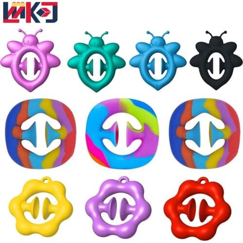 2021 Fidgets Decompression Toy Hand Grip Ring Relief Stress Sensory Autism Special Needs Anxiety Reliever Grip Ball Squishy Gift