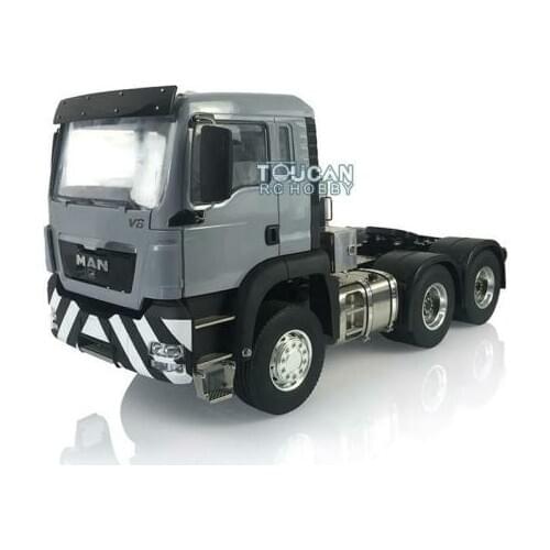 LESU RC Tractor Truck 1/14 Metal 6*4 Axles MAN TGX DIY Painted Model Motor Servo THZH0952-SMT3