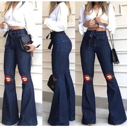 2021 New Spring Summer High Waist Loose Hit Color Denim Pocket Black Long Wide Leg Jeans Women Trousers Fashion Tide