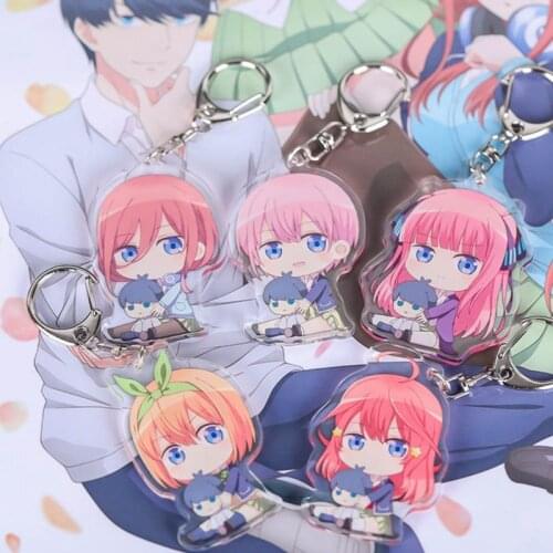 1Pc Anime Go-Toubun No Hanayome The Quintuplets Nakano Miku Loli Acrylic Figure Keychain Pendants Gifts