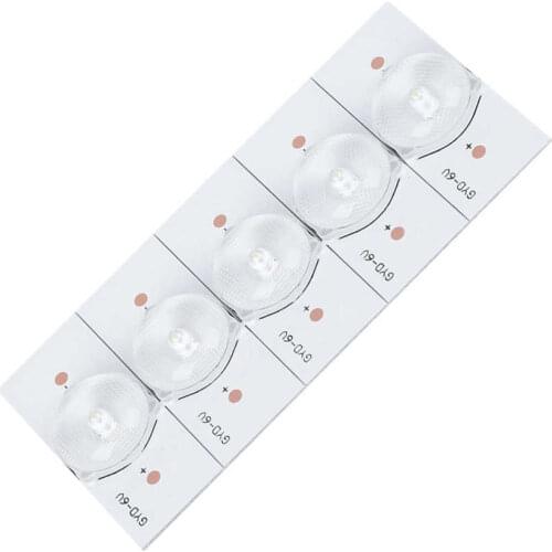 20pcs Optical Lens Filter 6V White Light Color General Use SMD Lamp Beads with Optical Lens Filter for LED TV Repair