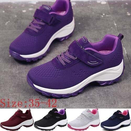 2020 autumn Women Tennis Shoes Tenis Gym Shoes for Women Sneakers Jogging Mother outdoor fitness Walking Non-slip Trainers Cheap