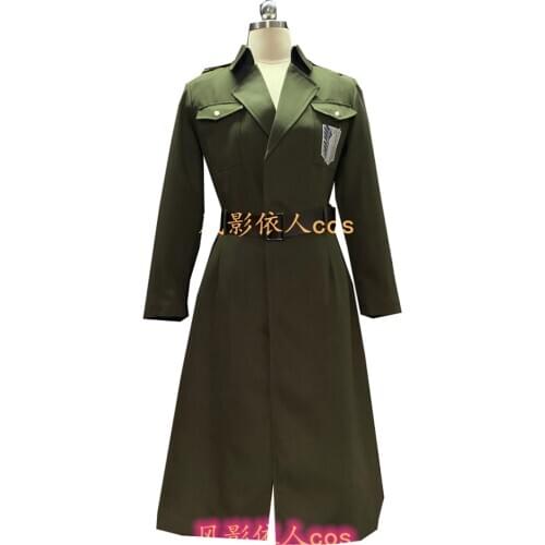 2021 Japan Anime Attack on Titan Coat Cosplay Costume Cos Scout Regiment Cosplay Coat
