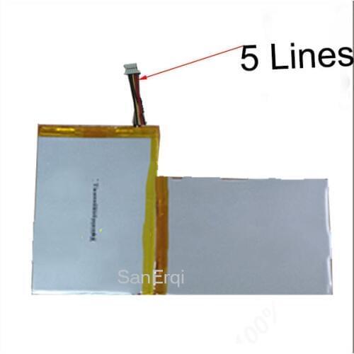 5 wire 3.7V 348211 8000mAh Battery For Teclast X98 3G Battery 5 Lines