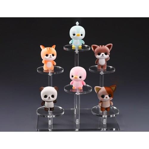 Acrylic Dull Storage Case Jewelry Ring Stand Perfume Display Case Cosmetics Organizer Dull Shelf Toy Hoder for Showing Customize