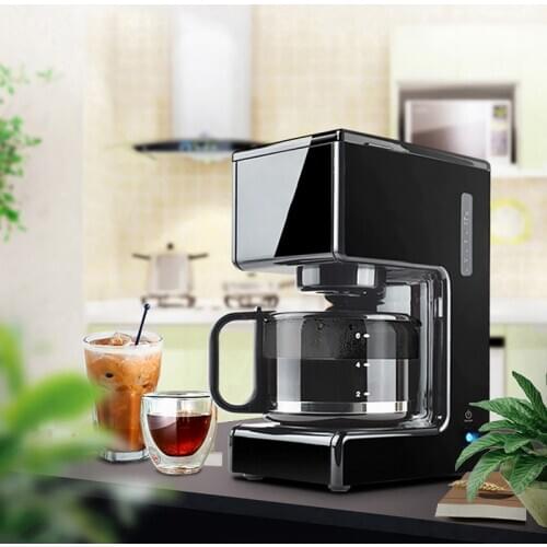 American coffee machine home automatic small drip type mini brewing coffee and tea freshly ground black coffee pot