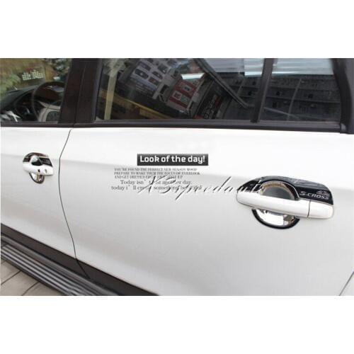Car Accessories For Suzuki 2014 2015 2016 SX4 S-Cross S Cross ABS Chrome Door Handle Cover Side Door Handle Bowl Protector Trim