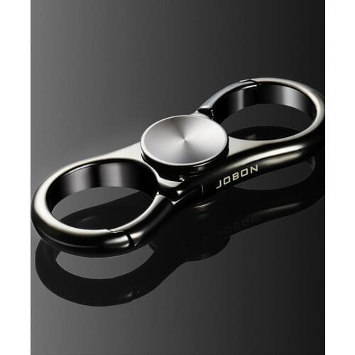 Car Accessories Key Chain Keyring for Mercedes Benz W205 W211 W203 W204 Seat Ibiza Leon Keychain Alloy Fingertip Gyro Key Holder