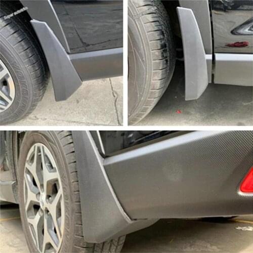 Lapetus Front + Rear Mud Guard Mudguards Splash Flaps Cover Kit Exterior Accessories Plastic Fit For Subaru Forester 2019 - 2021