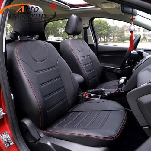 AutoDecorun Custom seat covers PU leather for Fiat freemont car seat cover set accessories seat cushion supports cover protector