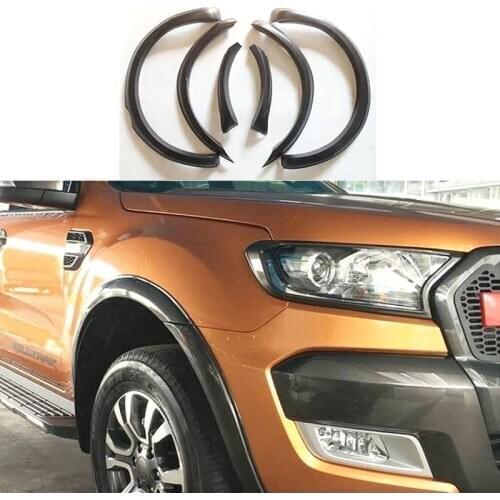For Ford Ranger pickup 2012-2020 truck modified wheel eyebrow special widened fender anti-scratch body decorative wheel eyebrow