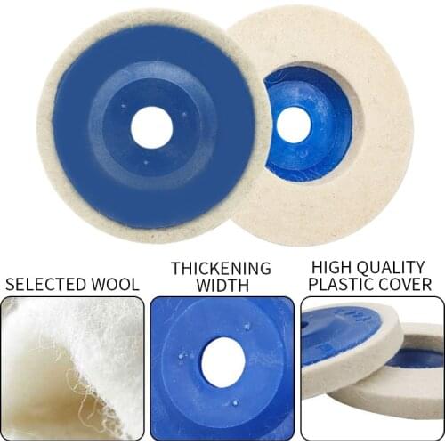 HOT SALE 100mm wool polishing wheel buffing pads angle grinder wheel felt polishing disc Polisher