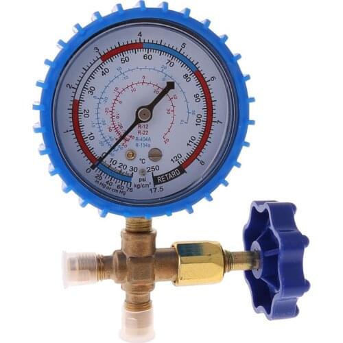 OOTDTY 220PSI 500PSI Air Conditioning Refrigerant Recharge Pressure Gauge Manometer