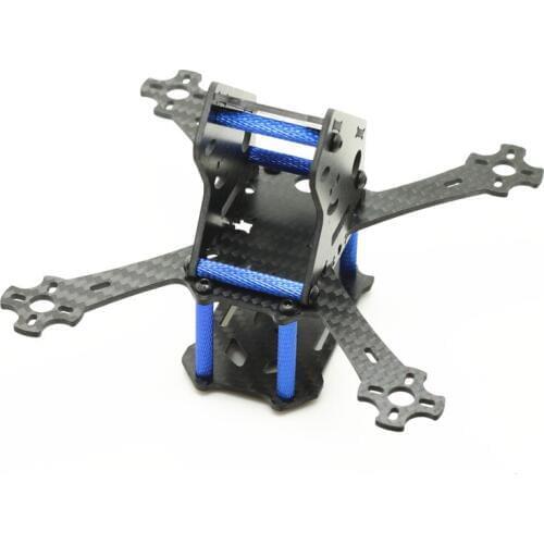Mini Racing Drone Kit Aircraft QuadcopterPure carbon fiber Frame 143mm Axis Rack MINI-X-143 LT143 X frame for QAV130 LT130