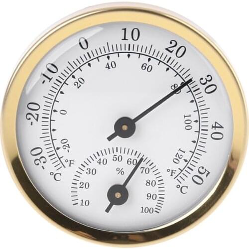 2in1 Wall Mount Thermometer Hygrometer Mechanical No battery Temperature Humidity Meter Gauge Home Use