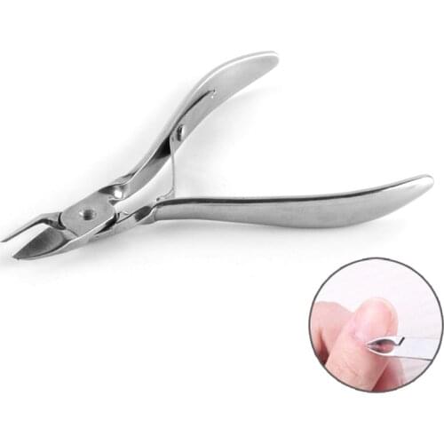 Nail Cuticle Scissor Nipper Ingrown Toenail Cutter Edge Clipper DeadSkin Remover F1FF