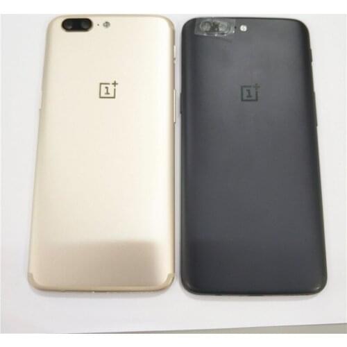 Original Metal Battery Cover For Oneplus 5 A5000 Rear Housing Back Case With Camera Lens+SIM Card Tray+Side buttons