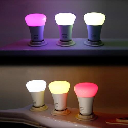 1pcs Lot Genuine Philips Hue B22 Richer Colors White and Color LED Light 10W 9290011421