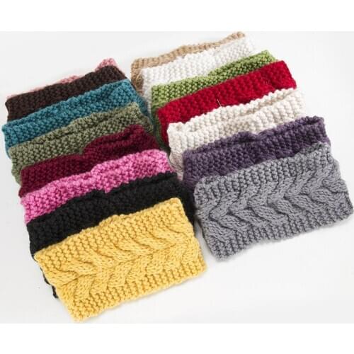 Warm Knitted Cross Knot Durag Headband for Women Girls Autumn Winter Hairbands Headwear Elastic Wool Knit Hair Band Accessories