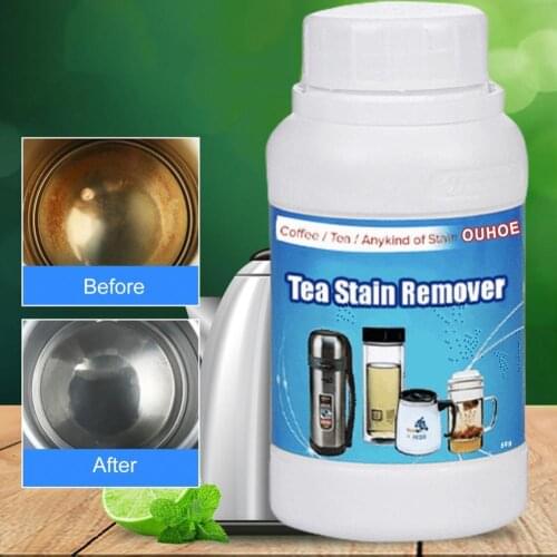50g/100g Practical Scale Removal Powder Multifunctional Stain Remover Effective Non-irritating Tea Stain Remover Cleaner for Pot