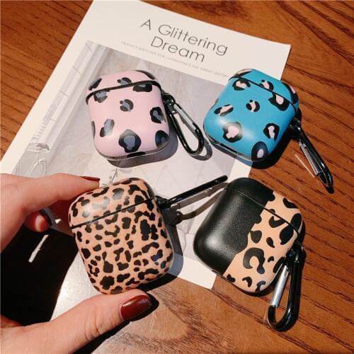 Luxury Leopard Pattern Case For Apple Airpods 2/1 Cover Retro Headphone Case Box For airpod Earphone Fashion Cute Charging Funda