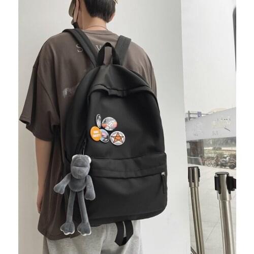 Women Men Backpack Female Harajuku School Laptop Bag College Lady High Capacity Casual Boys Backpack Fashion Book Bag Student