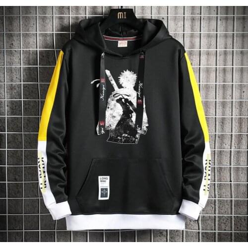 Bleach Anime Hoodie teenagers Popular Harajuku Hoodeds Pullover Streetwear Casual Fake Two-Piece jacket men coat