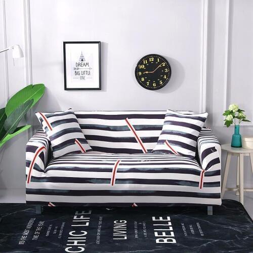 All-inclusive Flexible Sofa Cover For Living Room Elastic Stretch Modern Striped Printing Couch Cover Slipcovers Cubre Sofa 1pcs