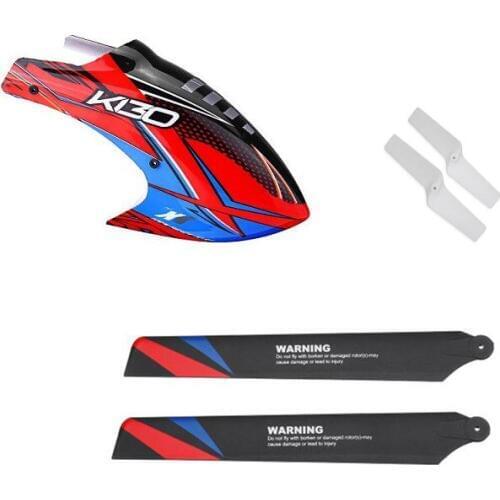XK K130 RC Helicopter Spare Parts Replacement accessories bag Main Blade + Tail Blade + Canopy